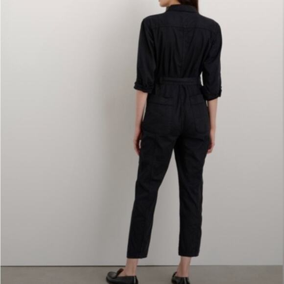 Alex Mill Expedition Jumpsuit in Black Washed Twill Size: M - Picture 2 of 9